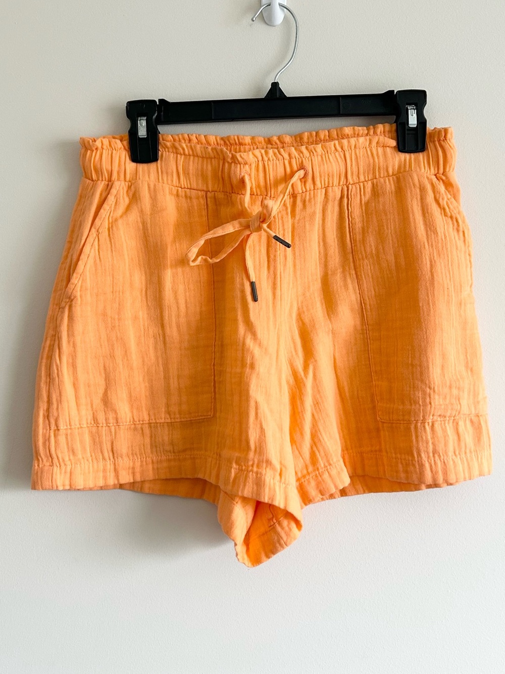 Gap Gauzy Orange High Rise Shorts Interior